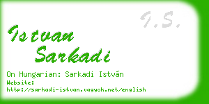 istvan sarkadi business card